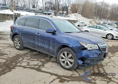 2014 Acura Mdx Advance z USA, uszkodzony, nr VIN 5FRYD4H89EB009229